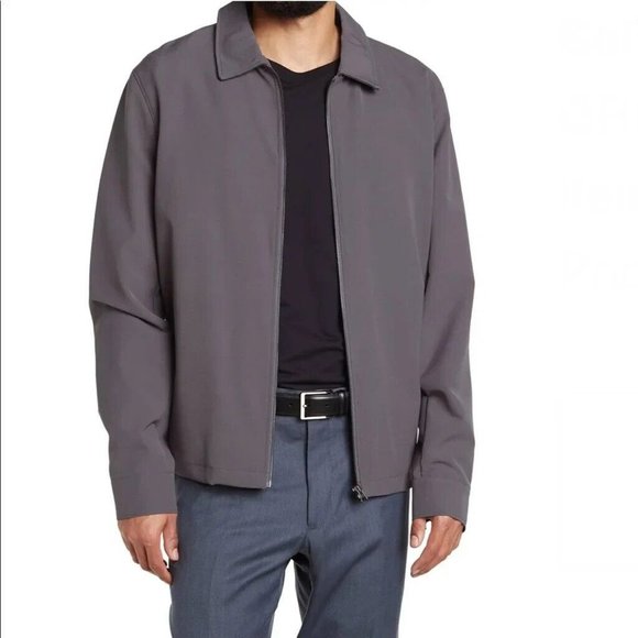 Ben Sherman Mens Solid Gray Performance Track Jacket XXL 2XL - Picture 1 of 2